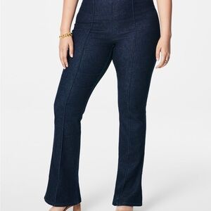 SPANX Women's Boot Cut Jeans - Dark Blue